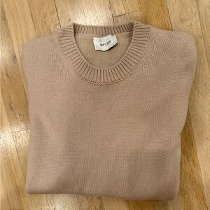 New Look Men's Beige Crewneck Sweater